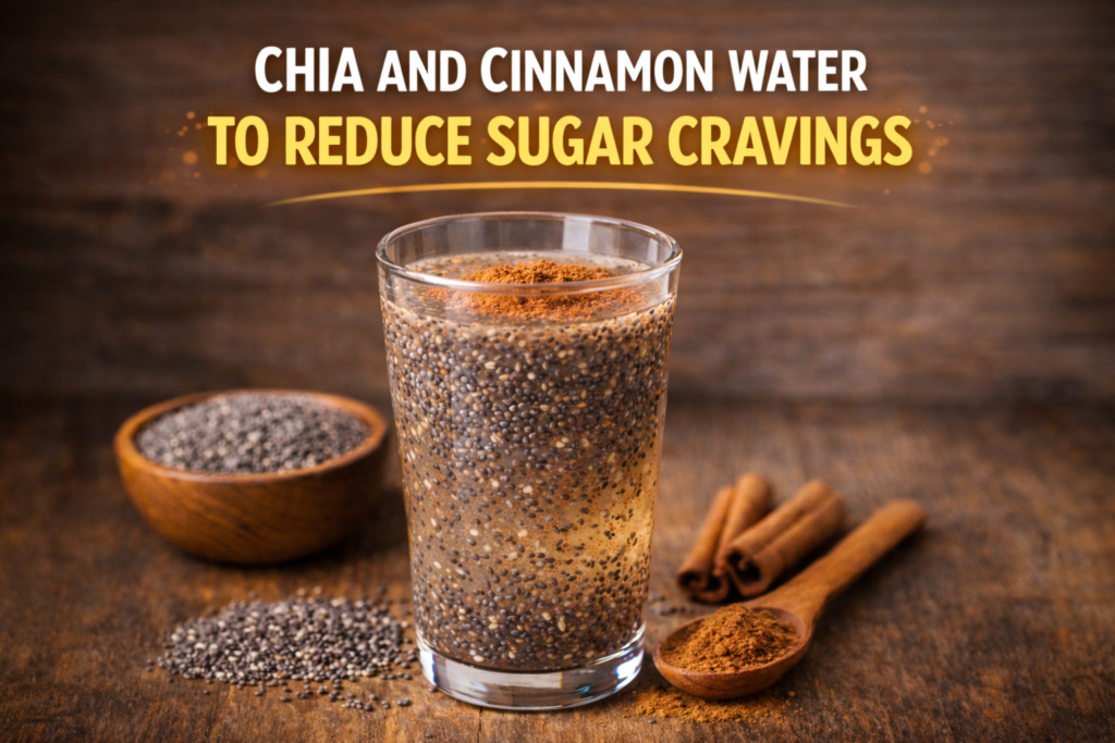 Chia and Cinnamon Water to Reduce Sugar Cravings After 40