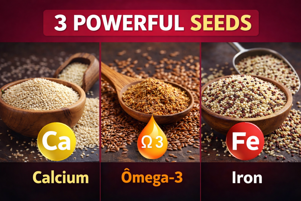 3 Powerful Seeds for Hormone Balance, Strong Bones and Less Pain