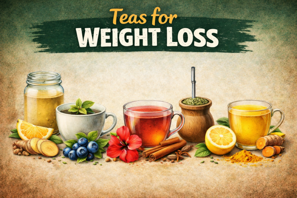 6 Teas to Lose Weight and Reduce Belly Fat Naturally